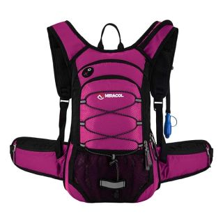 Hydration Pack Hiking Water Backpack - Miracol Insulated Water Bag with 2L Bladder Rose