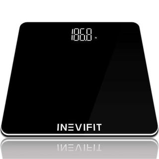 INEVIFIT BATHROOM SCALE, Highly Accurate Digital Bathroom Body Scale, Precisely Measures Weight up to 400 lbs