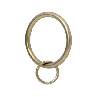 Ivilon Drapery Eyelet Curtain Rings - 1.7" Ring Loop for Hook Pins, Set of 14 - Warm Gold