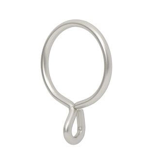 Ivilon Drapery Eyelet Curtain Rings - 1.7" Ring for Curtain Hook Pins, Set of 14 - Satin Nickel