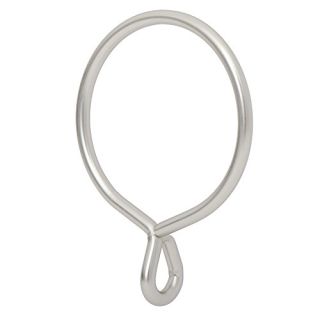 Ivilon Drapery Eyelet Curtain Rings - 2.3" Ring for Curtain Hook Pins, Set of 14 - Satin Nickel