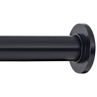 Ivilon Tension Curtain Rod - Spring Tension Rod for Windows or Shower, 24 to 36 Inch. Black