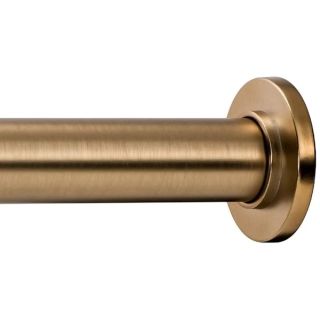 Ivilon Tension Curtain Rod - Spring Tension Rod for Windows or Shower, 24 to 36 Inch. Warm Gold