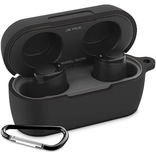 JIB True Case Cover for Skullcandy Jib True Wireless Earbuds - Black Silicone Sleeve Replacement
