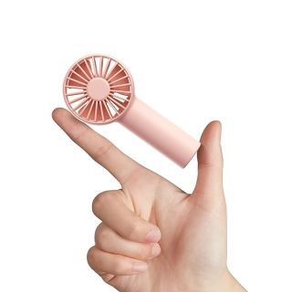 JISULIFE Mini Fan Battery Operated Handheld with 2000 mAh or USB Powered Personal Fan,3 Speeds,Enhanced Airflow, Rechargeable Quiet Pocket for Home,Outdoor-Pink