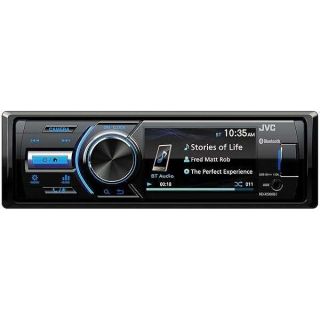 JVC - KD-X560BT - Digital Media Car & Marine Bluetooth Receiver iPhone/Android/USB/AUX Car Stereo with Rear Camera Input