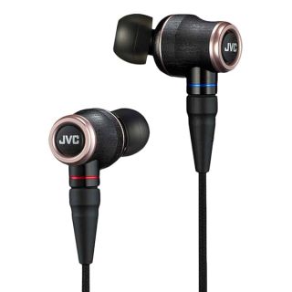 JVC Wood Series, New Metal Harmonizer, Wood Dome Unit for Hi-res Audio Source and Detachable MMCX Cable - HAFW01, Small