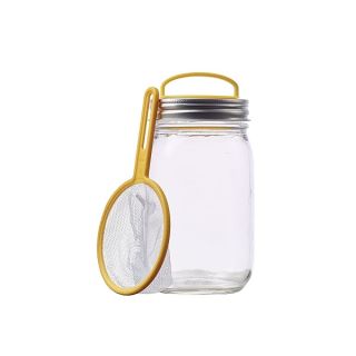 Jarware Firefly Catcher Kit for Regular Mouth Mason Jars, Yellow