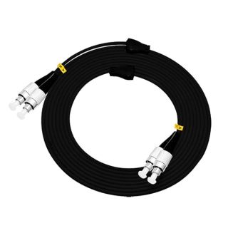 Jeirdus 100M FC to FC FC-FC Duplex Outdoor Armored Fiber Optic Cable Jumper Patch Cord Optical 9/125 Singlemode 100Meters 328ft