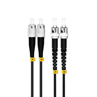 Jeirdus 100Meters 328ft FC to ST 10G OM3 Outdoor Armored Duplex Fiber Optic Cable Jumper Optical Patch Cord Multimode 50/125 100M FC-ST