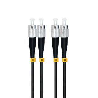 Jeirdus 150M FC to FC 10G OM3 Outdoor Armored Duplex 50/125 Fiber Optic Cable Jumper Optical Patch Cord 150Meters 492ft Multimode FC-FC