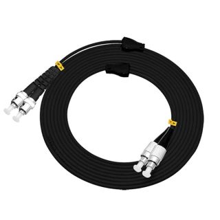 Jeirdus 150M FC to ST Outdoor Armored Duplex 9/125 SM Fiber Optic Cable Jumper Optical Patch Cord Singlemode 150Meters 492ft FC-ST