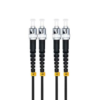 Jeirdus 150M ST to ST 10G OM3 Outdoor Armored Duplex 50/125 Fiber Optic Cable Jumper Optical Patch Cord Multimode 150Meters 492ft ST-ST