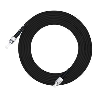Jeirdus 5M FC to ST Outdoor Armored Simplex 9/125 SM Fiber Optic Cable Jumper Optical Patch Cord Singlemode 5Meters 16ft FC-ST