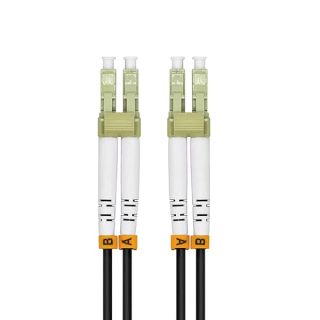 Jeirdus 5Meters 16FT LC to LC 10G OM3 Outdoor Armored Duplex 50/125 Fiber Optic Cable Jumper Optical Patch Cord Multimode 5M LC-LC