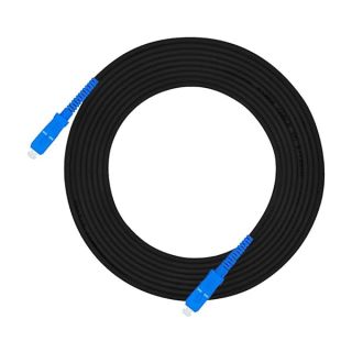 Jeirdus 75M SC to SC Outdoor Armored Simplex 9/125 SM Fiber Optic Cable Jumper Optical Patch Cord Singlemode 75Meters 245ft SC-SC
