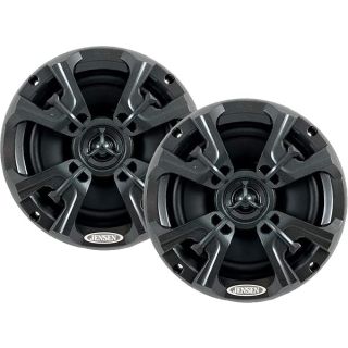 Jensen MSX60RVR Marine Speakers 6.5" Coaxial Speaker, Completely Waterproof With UV Resistant Materials To Withstand the Outdoor Elements, Sold as Pair, Graphite Gray