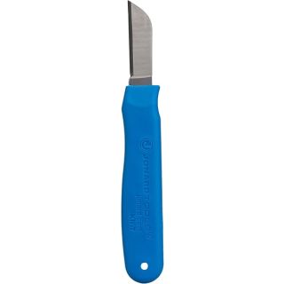 Jonard KN-7 Ergonomic Cable Splicing Knife with Thermoplastic Rubber Handle, Blue, 6-1/4" Length