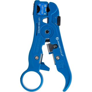 Jonard Tools UST-525 Universal Cable Stripping Tool with Cable Stop for Coax, Network, and Telephone Cables