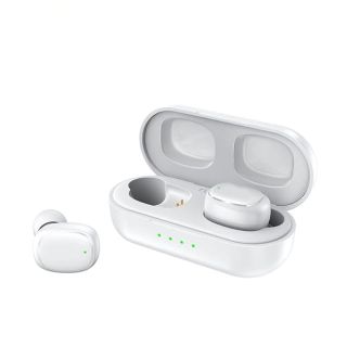 KENKUO Wireless Earbuds for Small Ears, only 3g Light-Weight, Stereo Bass Bluetooth Ear Buds, IPX6 Waterproof, Fast Charging Case, Bluetooth Earphones Compatible with iPhone & Android, White