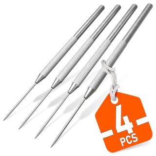 KETAR 4Pcs Modeling Clay Sculpting Tools Sculpting Tools Modeling Clay Texture Art Tools Stainless Steel Wax Carving Tools - Modeling Clay Artist Pottery Clay for Sculpting Kit Needle Tool Set