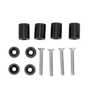 KIMISS Aluminum Hood Spacer Riser for 6mm Motors - Black Engine Ventilation Solution