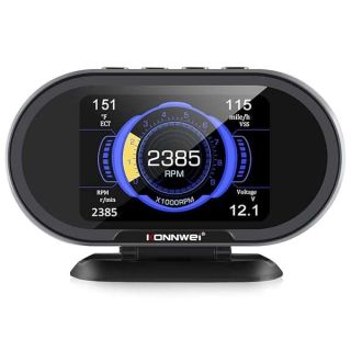 KONNWEI KW206 OBD2 HUD Digital Meter: All-in-One Car Trip Computer & Speedometer for 2003+ Vehicles