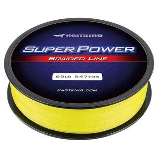 KastKing Superpower Braided Fishing Line,Yellow,25 LB,1097 Yds