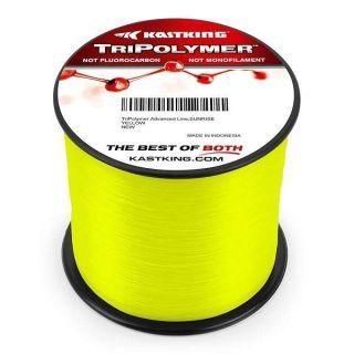 KastKing TriPolymer Advanced Monofilament Fishing Line, Sunrise Yellow, 17LB, 1418YDS