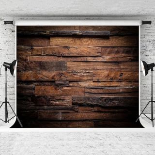 Kate 10x6.5ft Brown Wood Backdrop for Photography Retro Wood Plank Background Cotton Cloth Seamless