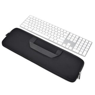 Keyboard Neoprene Case Sleeve Bag for Apple 2022 Mac Studio/2023 iMac 24&amp;quot; Magic Keyboard with M3 M1 Touch ID and Numeric Keypad A2520,Magic Keyboard MQ052LL/A A1843 Keyboard Protective Pouch-Black