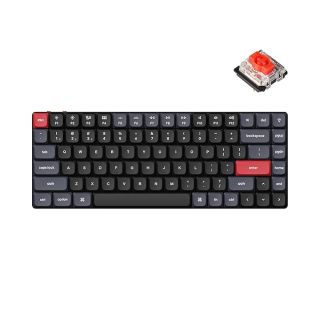 Keychron K3 Pro Wireless Custom Mechanical Keyboard, 75% Layout QMK/VIA Programmable Bluetooth/Wired White Backlight Ultra-Slim with Gateron Low-Profile Red Switch Compatible with Mac Windows Linux