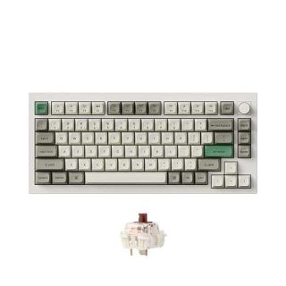 Keychron Q1 Max RGB QMK/VIA Custom Mechanical Keyboard, Full Metal Programmable Knob 2.4 GHz/Bluetooth/Wired Keyboard with Hot-Swappable Gateron Jupiter Brown Switch for Mac Windows Linux - White