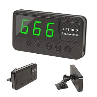 KingNeed Original Universal GPS Head Up Display Speedometer Odometer Car Digital Speed Display MPH Over Speeding Alarm Car Clock for All Vehicles C60/C60S/C80/C90 (C60S)