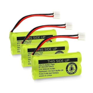 Kruta BT18433/BT28433 800mAh 2.4V Ni-MH Cordless Phone Battery for AT&T & VTech Models