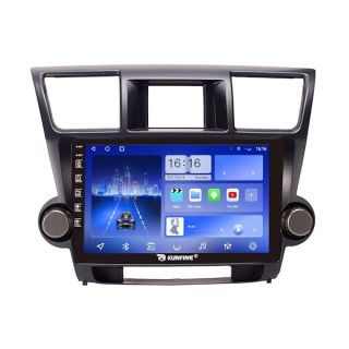 Kunfine Car CarPlay Android Auto Navigation Stereo GPS Radio Reverse Camera Display 10" IPS Touchscreen Headunit Tablet Pad Media Player For Toyota Highlander 2007-2014, if Applicable Octa Core 3G+32G