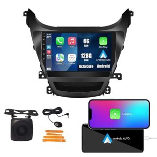 "Kunfine 9" CarPlay Android Auto Stereo for Hyundai Elantra 2014-2016 | GPS, Reverse Camera, Octa Core 6G+128G"