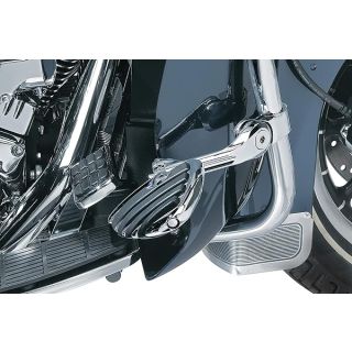 Kuryakyn 4528 Motorcycle Foot Controls: Tour-Tech Long Arm Cruise Peg Mounts with ISO Wings for 1-1/4" Engine Guards/Tubing, Chrome, 1 Pair