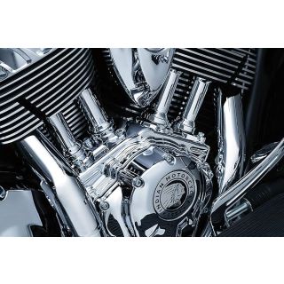 Upgrade Your 2014-19 Indian Motorcycle with Kuryakyn 5641 Chrome Tappet Block Accent Cover