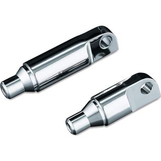 Kuryakyn 8064 Motorcycle Foot Control Component: 2-1/2" Male Mount ISO Footpeg Extensions, Chrome, 1 Pair