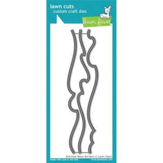 LAWN FAWN Stitched Wave Borders Lawn Cuts Custom Craft Die