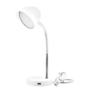 LED Desk Lamp with USB Port White by MaxLite