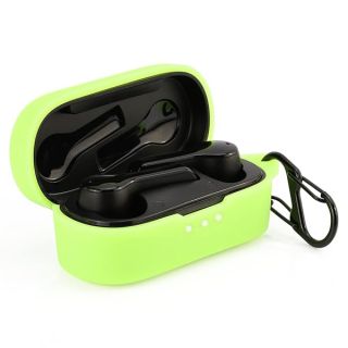 LEFXMOPHY Case Cover for TOZO T9 True Wireless Earbuds, Green Silicone Protective Skin Protector Glow in Dark