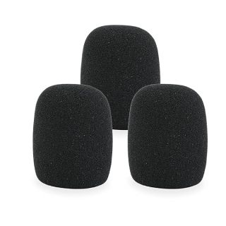 LEFXMOPHY SM57 Windscreen 3-Pack: Foam Replacement for Shure SM57 Microphone - Black Noise-Cancellation Pop Filter