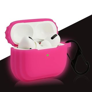 LEFXMOPHY for Airpod Pro 2 Case Airpods Pro 2nd Generation Case Cover 2022 New Gen, Soft Silicone Skin Pink Protective Protector Glow in Dark for Women Girl