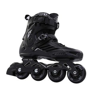 LIKU Performance Inline Skates Women Men Adult Youth Black (Men 6.5,Women 7.5)