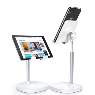Adjustable LISEN Cell Phone Stand for Desk - Fits iPhone, iPads & All Mobile Devices | Perfect Office & Kitchen Accessory