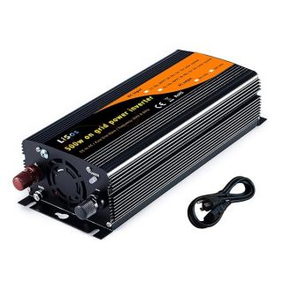 LISOS 500w Solar Grid Tie Power Inverter Pure Sine Wave DC11-28v to AC90-130v V1 Black