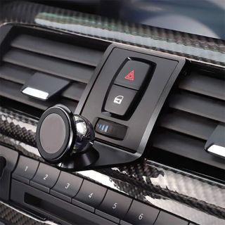 LLKUANG 360-Degree Magnetic Phone Holder for BMW 3 & 4 Series M3 M4 F30 F31 F32 F33 F34 F36 F80 F82 F83 - Black