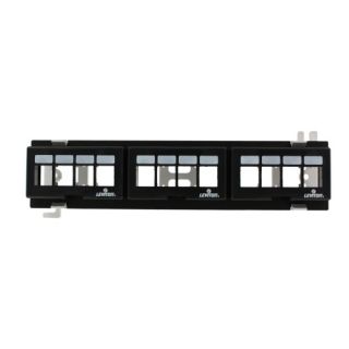 Leviton 47689-QP 12-Port Multimedia Patch Block with Mounting Bracket - Compact 10-Inch Design